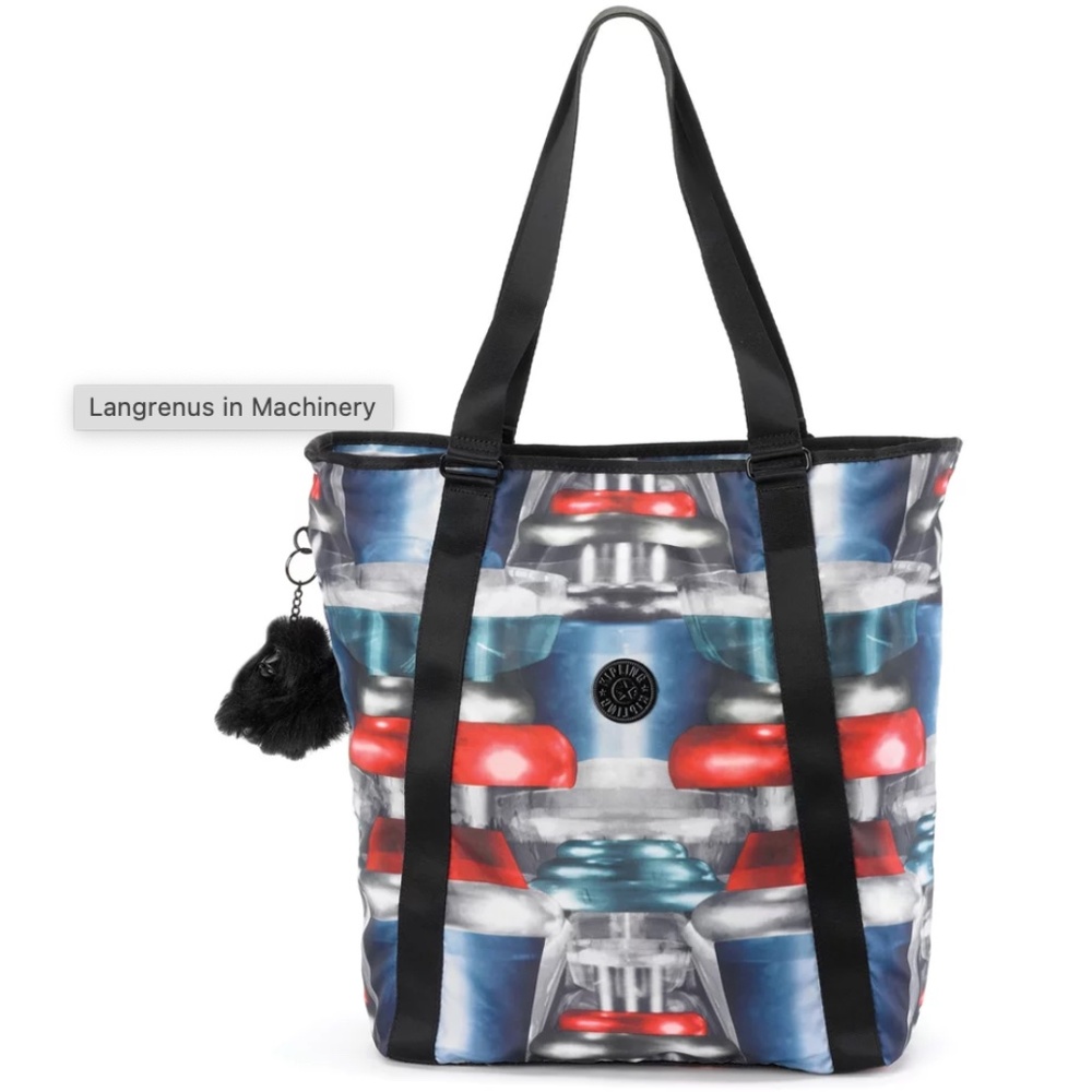 Kipling Peter Pilotto Langrenus Machine Print Shoulder/ Tote Bag LIMITED EDITION